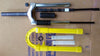 Coil springs and elastomer parts from a bicycle suspension fork