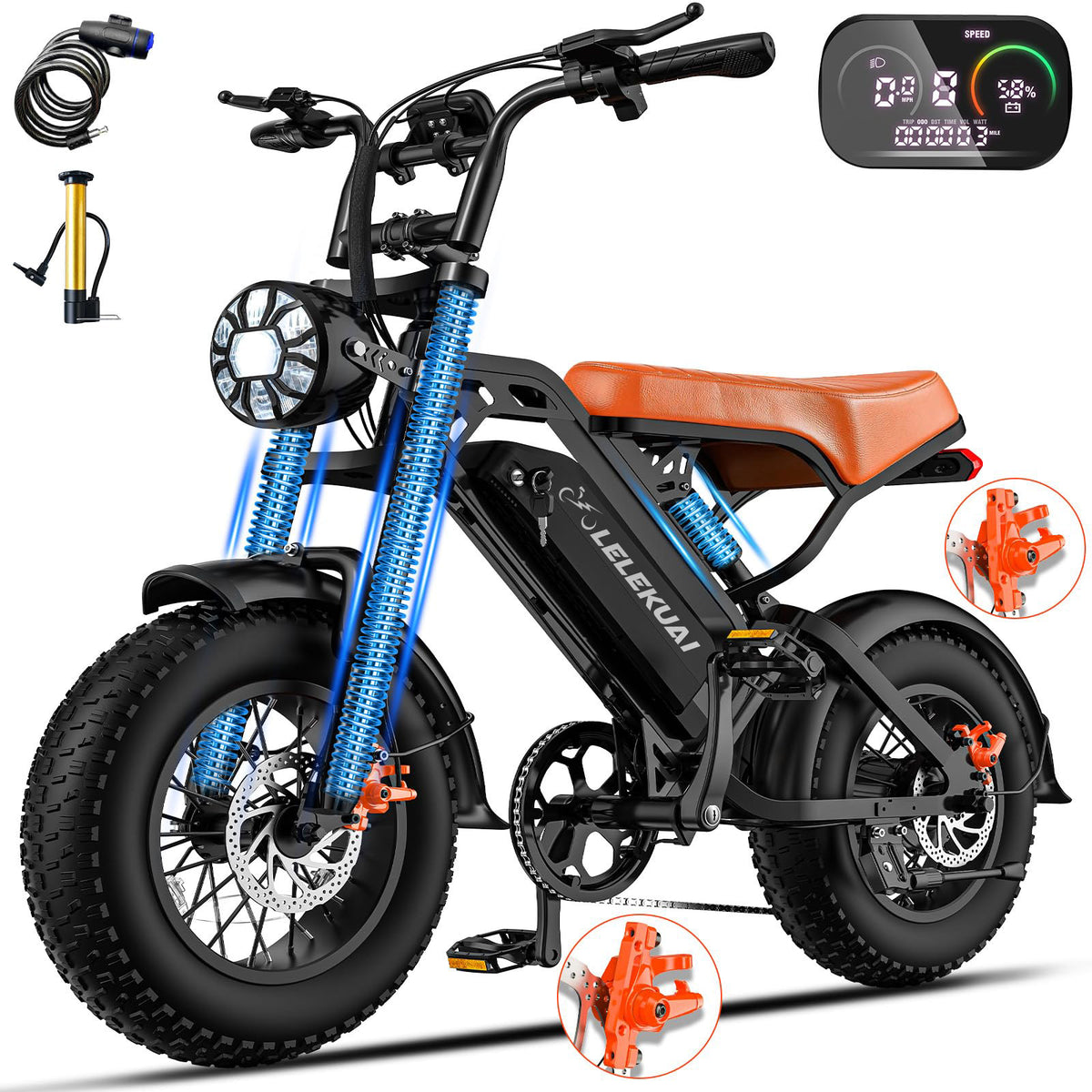 Lelekuai ® XT600 Moped Style Electric Bike