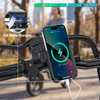 14 Inch Folding Electric Bicycle, 560W Adult Electric Bicycle, 48V 10.4Ah, Maximum Range of 32 Miles, Dual Disc Brake Safety System, 3-Speed Riding, Front Fork with Shock Absorption, Black