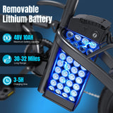 Folding Electric Bike for Adults and Teens, 560W Motor 24MPH Compact Commuter Ebike, 32 Miles Range, 48V 10Ah Battery, 3-Level Pedal Assist, 14" Foldable Mini Electric Bicycle, UL 2849 Certified