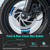 14 Inch Folding Electric Bicycle, 400W Adult Electric Bicycle, 48V 10.4Ah,Top Speed 18Mph, Dual Disc Brake Safety System, 3-Speed Riding, Front Fork With Shock Absorption, Black