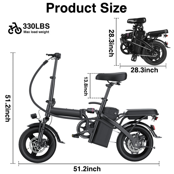 yiilove electric bicycle Lelekuai T1 Folding Electric Bike